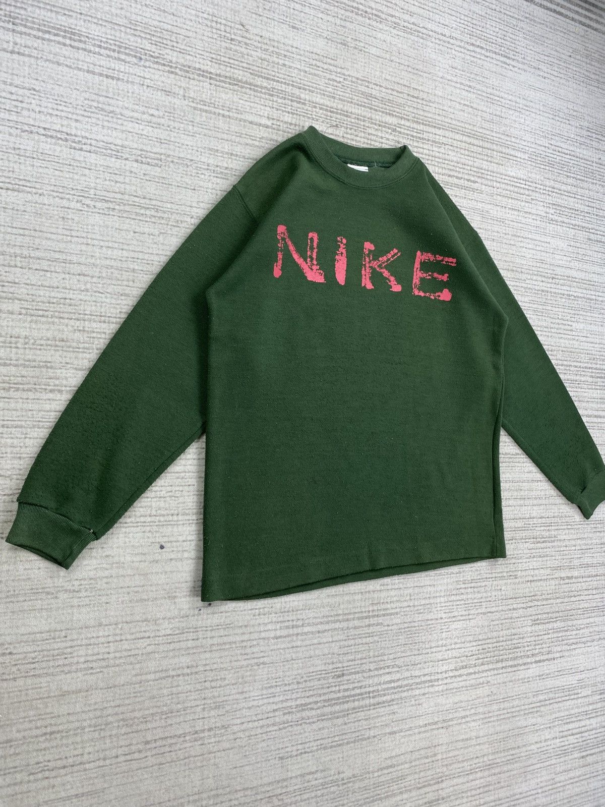Japanese Brand × Nike Vintage 90s Nike Big Swoosh Sweatshirt Size US M / EU 48-50 / 2 - 4 Thumbnail