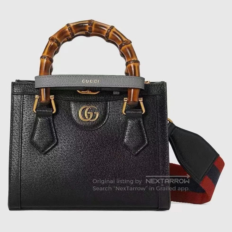 Gucci Gucci Diana Mini Bamboo Tote Bag. Size ONE SIZE - 1 Thumbnail
