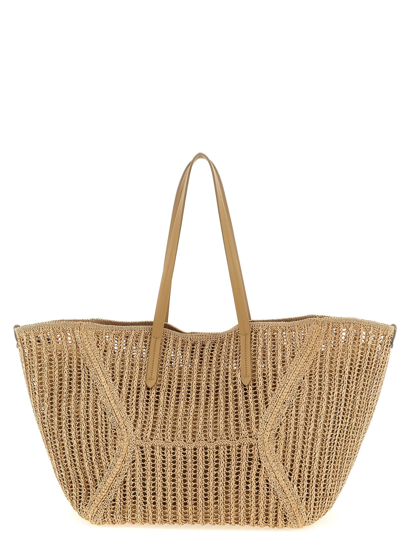 'bc Duo' Large Shoulder Bag in Beige, Women's