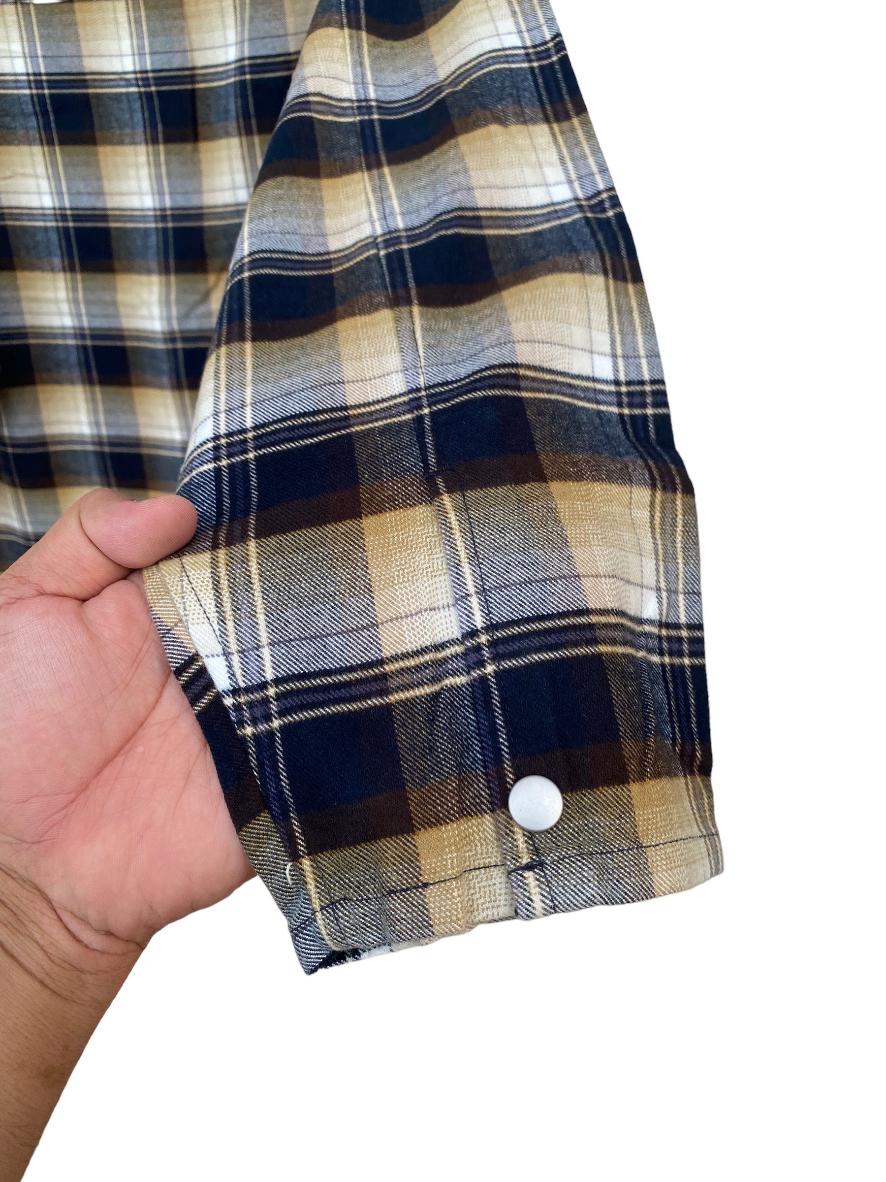 Lemaire × Uniqlo LEMAIRE X UNIQLO SHADOW PLAID STYLE FLANNEL SHIRT Size US XXL / EU 58 / 5 - 6 Thumbnail