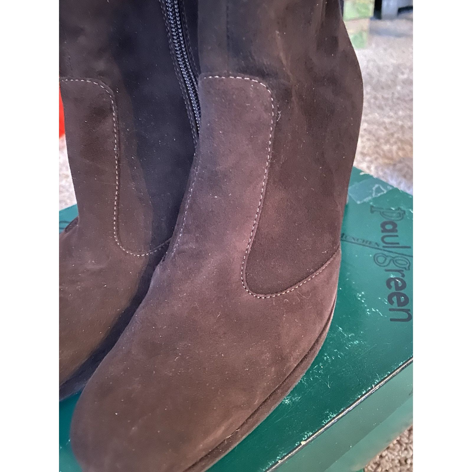 Other Paul Green Rimona Dark Brown Suede Plateform Boots sz 6 Size US 6 / IT 36 - 2 Thumbnail