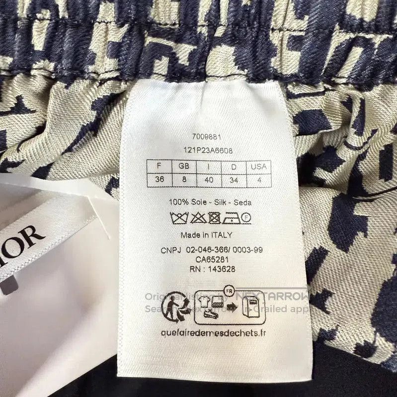 Dior Dior Color-Block Silk Casual Pants for Women . Size 23" - 8 Thumbnail