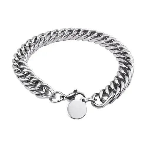 Jewelry × Other Titanium Steel Cuban Link Bracelet for Men Women Size ONE SIZE - 2 Thumbnail