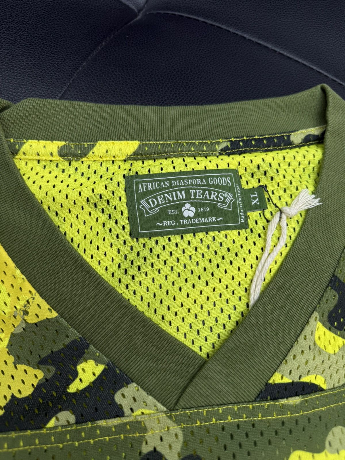 DENIM TEARS Denim Tears Yellow Camo Cotton Wreath Jersey Size XL (NEW) Size US XL / EU 56 / 4 - 8 Thumbnail