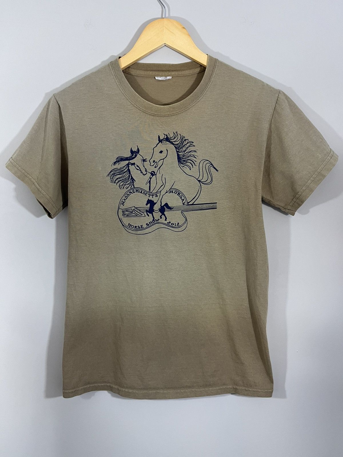 Vintage Sun Faded Morgan Horse Show Distressed 2000s Tee Size US S / EU 44-46 / 1 - 1 Thumbnail