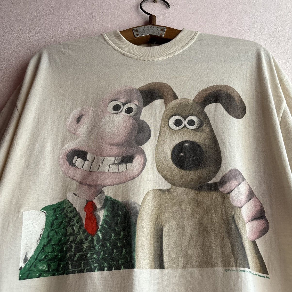Vintage Vintage 1989 Wallace & Gromit BBC Promo T-Shirt Size US XL / EU 56 / 4 - 3 Thumbnail