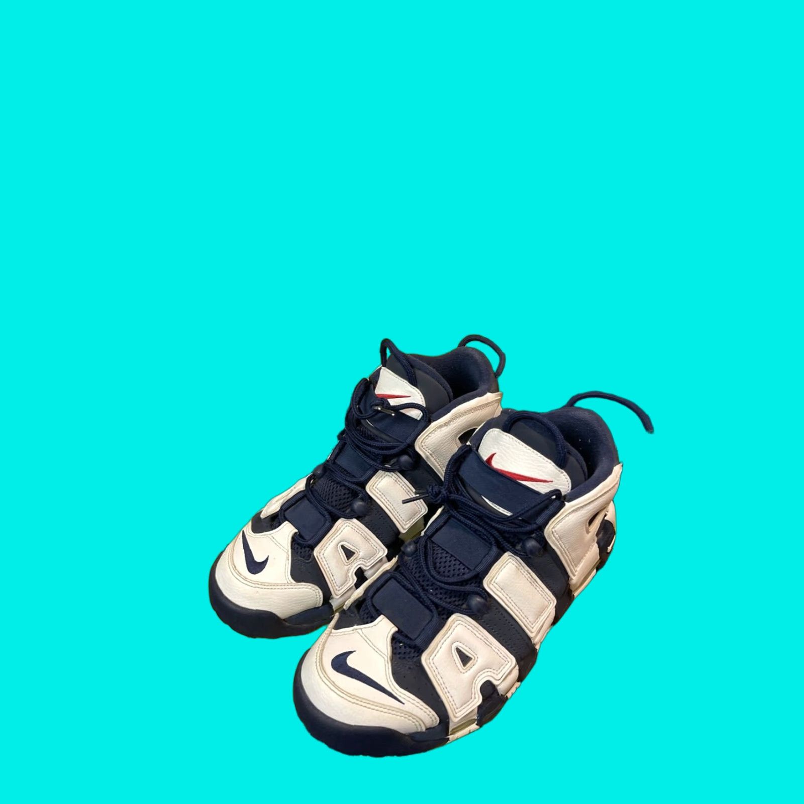 Nike Air More Uptempo Sneaker Blue 2020 Men's Size 10 Basketball