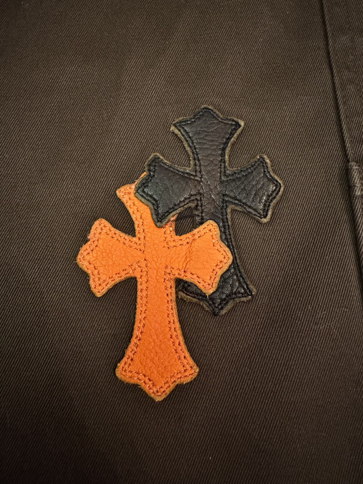 Chrome Hearts Chrome Hearts Brown Carpenter Pants with Orange Camo Patches Size US 36 / EU 52 - 12 Thumbnail