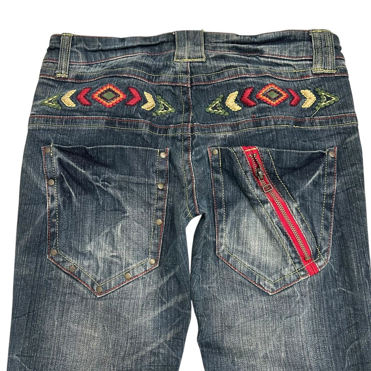 Hysteric Glamour Japanese Embroidered Jeans Clawn Marks Design Size 29" - 11 Thumbnail