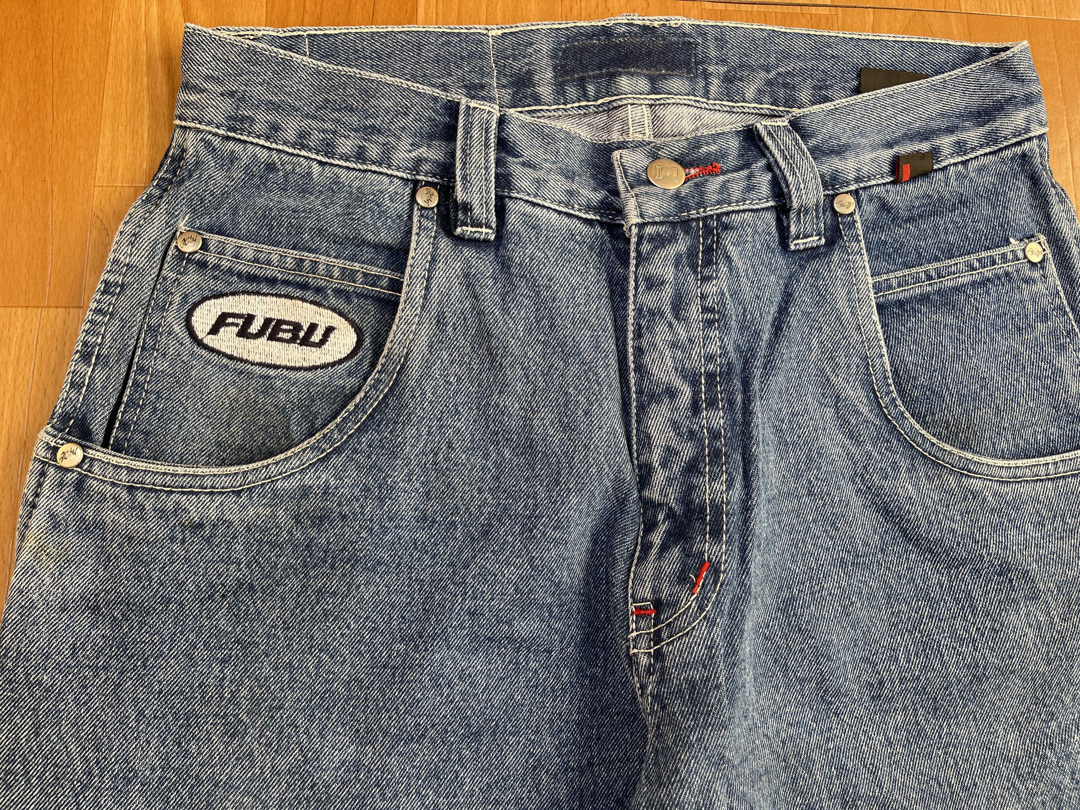 Fubu FUBU jeans, vintage baggy jeans, 90s hip hop skater Y2K 32 Size US 32 / EU 48 - 12 Thumbnail