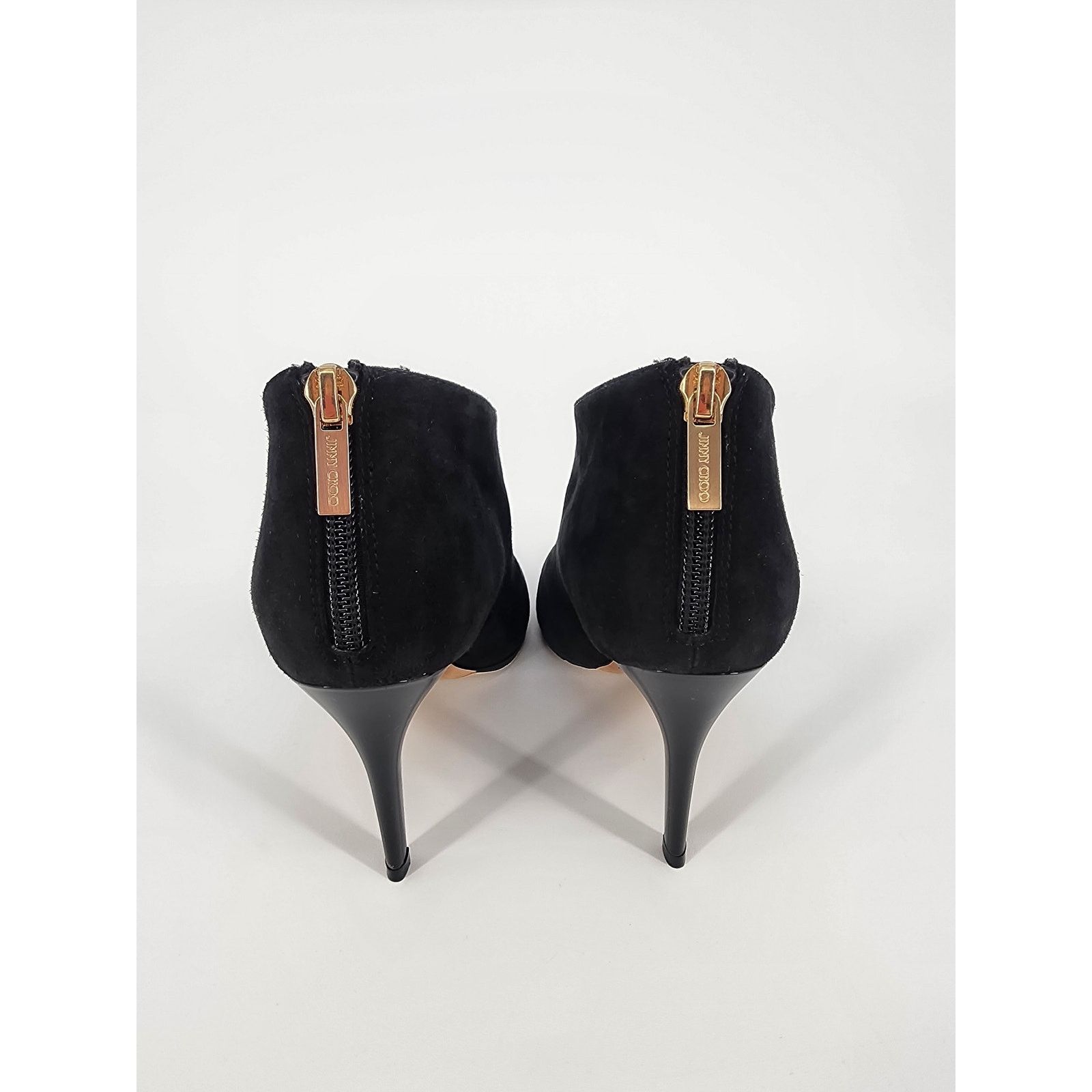 Jimmy Choo Jimmy Choo Black Suede Ankle Booties Women's Size 34.5 Size US 4.5 / IT 34.5 - 4 Thumbnail