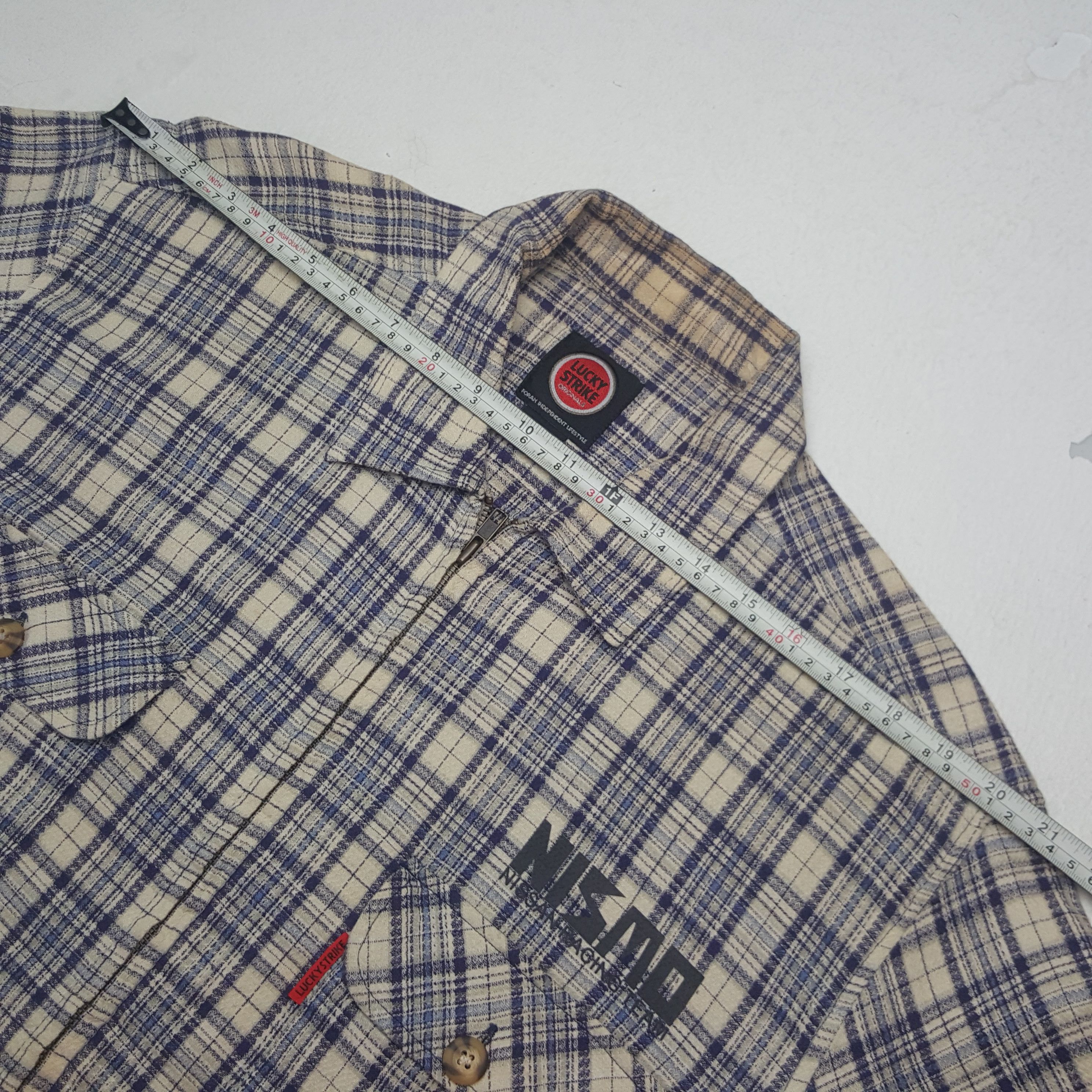 Japanese Brand × Vintage Vintage Lucky Strike Nismo Nissan Racing Team Shirt Jacket Size US L / EU 52-54 / 3 - 6 Thumbnail
