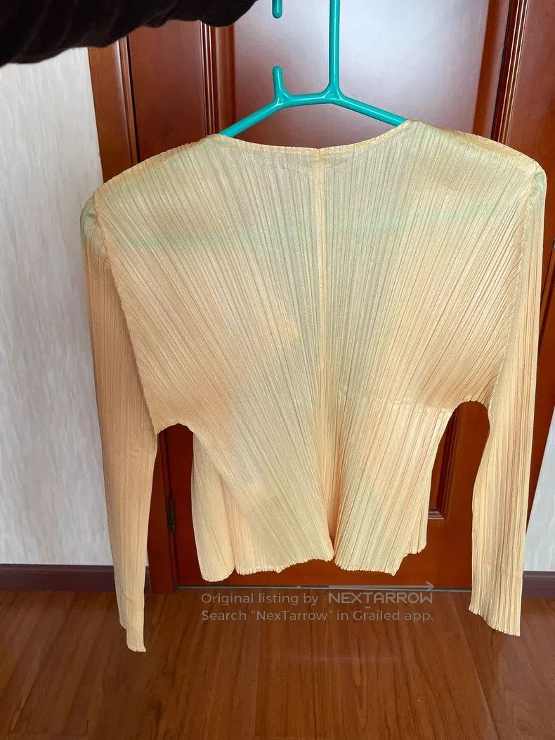 Issey Miyake Issey Miyake Pleated Long Sleeve Cardigan Size L / US 10 / IT 46 - 3 Thumbnail
