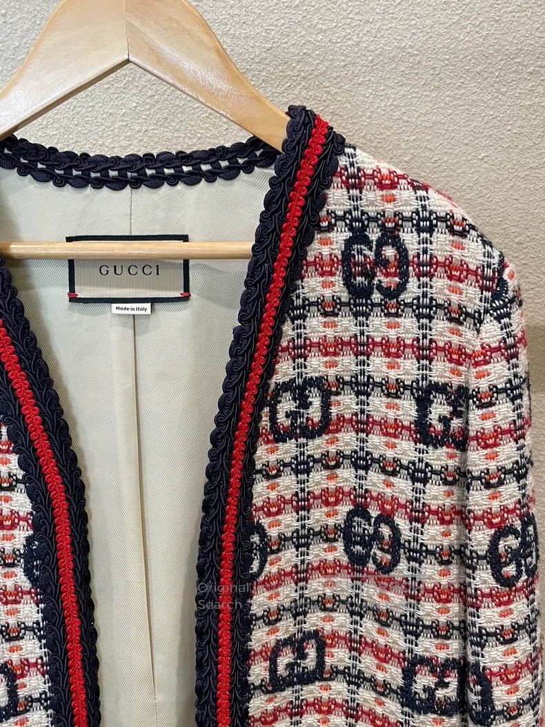 Gucci Gucci Classic old-fashioned full-print tweed coat Size S / US 4 / IT 40 - 5 Thumbnail