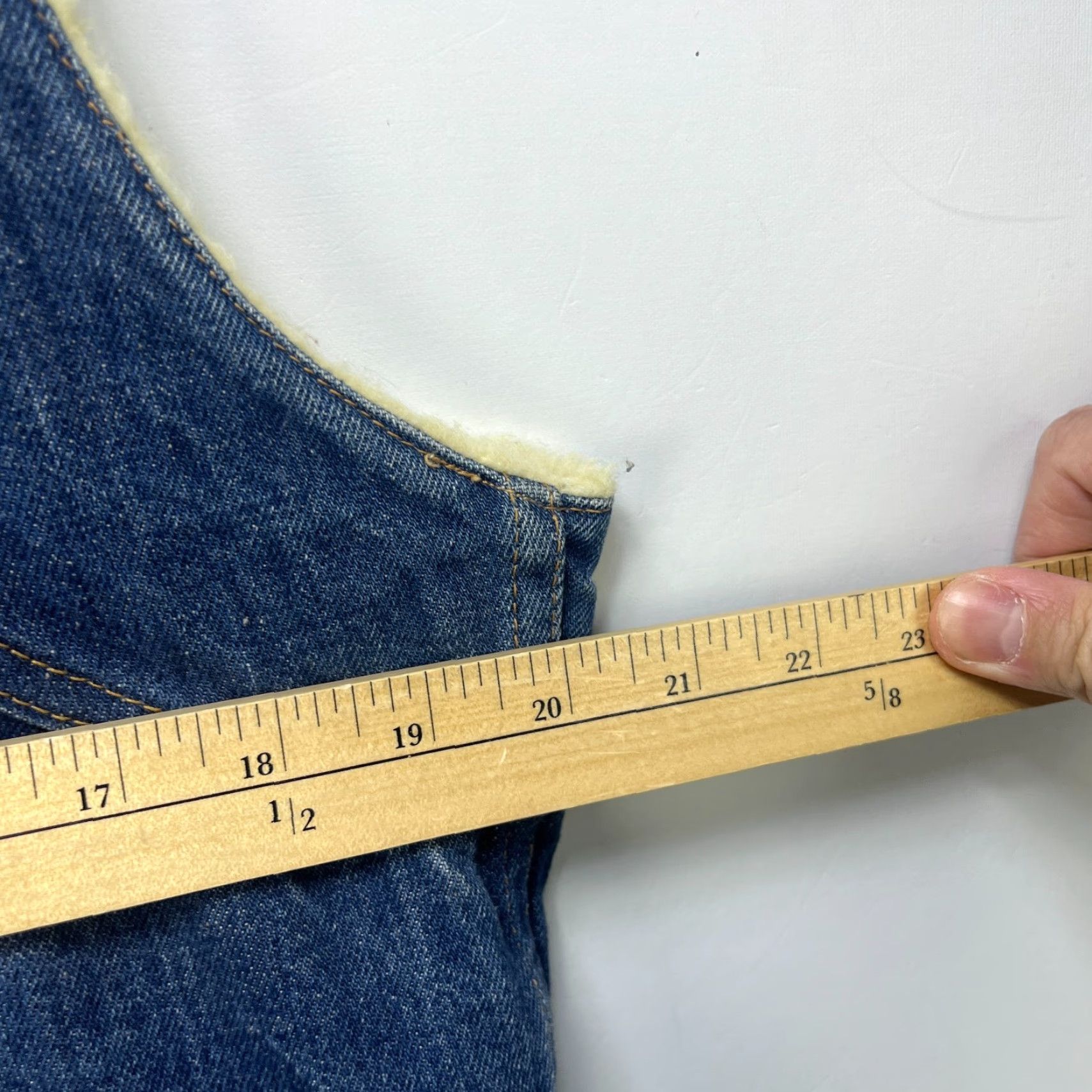 Vintage VINTAGE Big Smith Vest Denim Sherpa Lined Western Western Vest Men M Blue Size L fits mens Medium Size US M / EU 48-50 / 2 - 4 Thumbnail