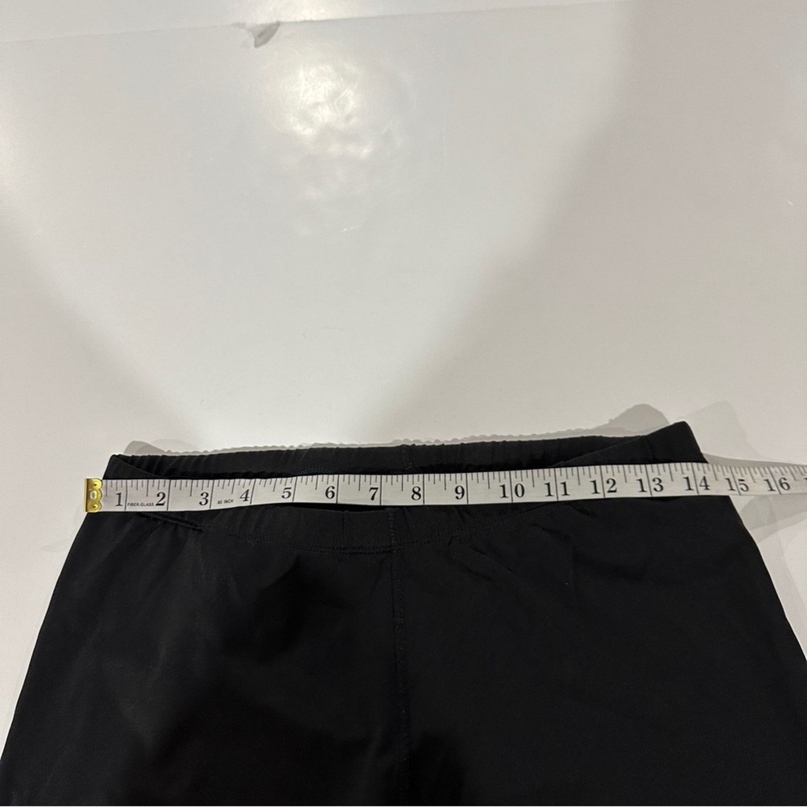 Athleta Athleta Black Mid Rise Drawstring Cropped Legging Pants Sz M Size 28" / US 6 / IT 42 - 9 Thumbnail