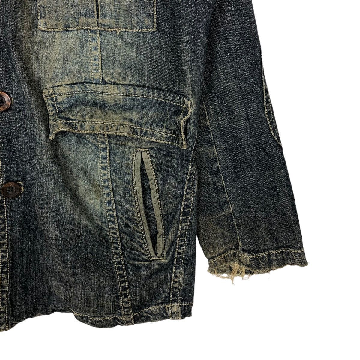 Japanese Brand 🔥VINTAGE DENIM BIKER JACKET BIG POCKET PRIDE Size US M / EU 48-50 / 2 - 4 Thumbnail