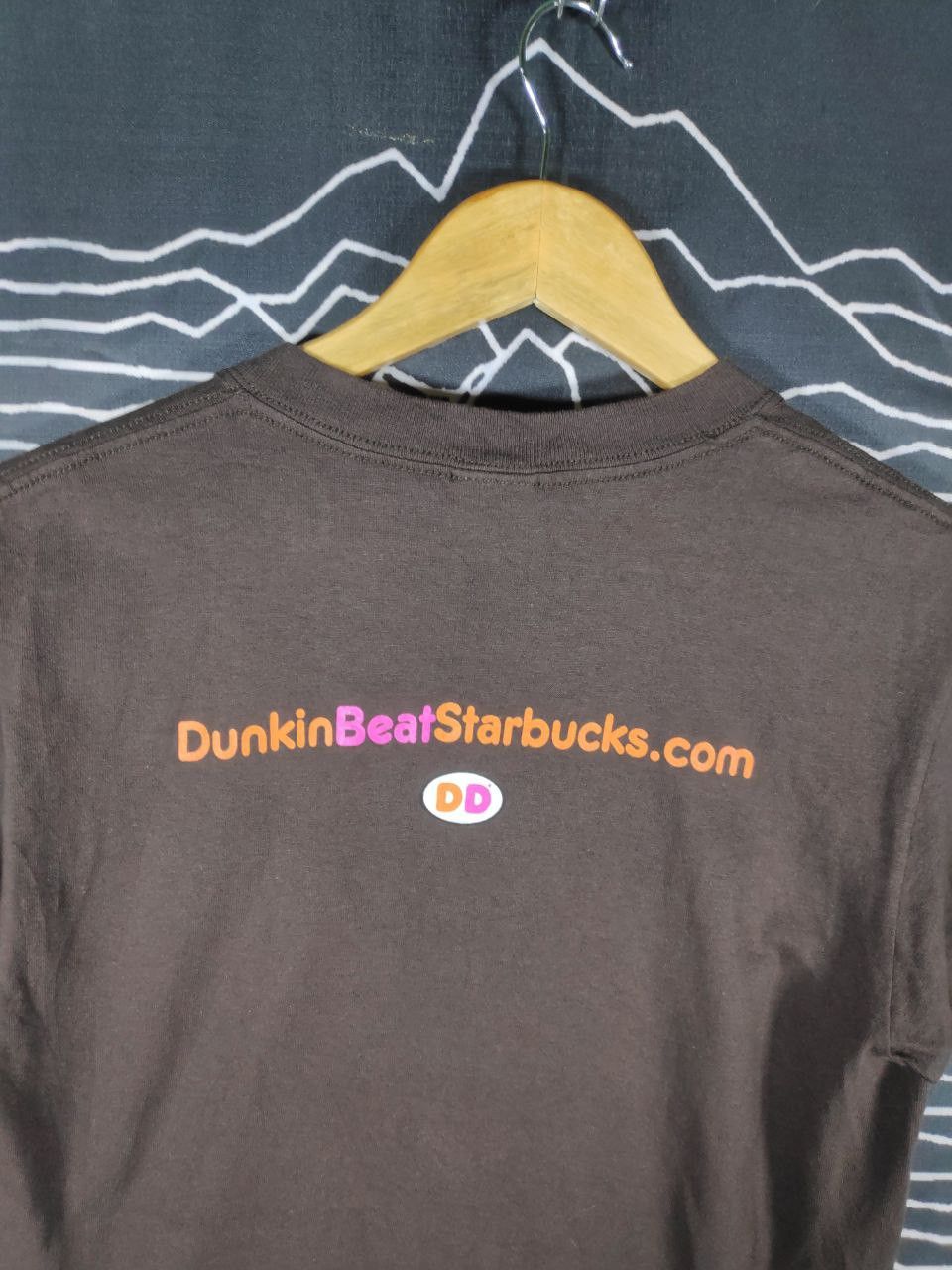 Anvil × Vintage Vtg 00s Dunkin Donuts Beats Starbucks Promo Tee Size S Size US S / EU 44-46 / 1 - 4 Thumbnail