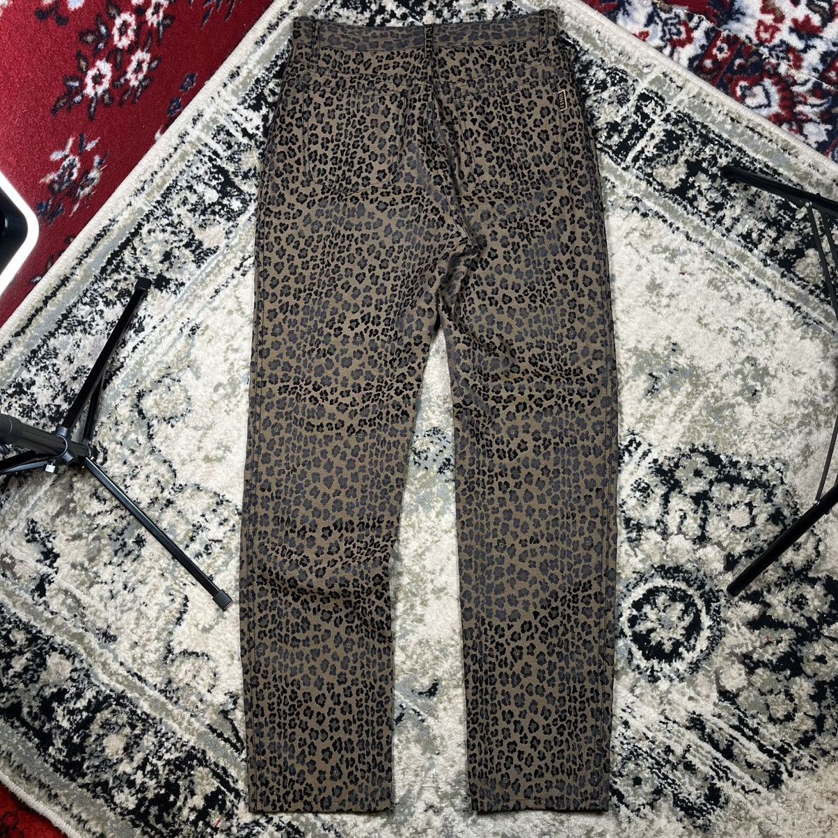 Fendi Vintage Monogram Y2K Luxury Fendi Jeans Leopard Print Pants Size 31" - 4 Thumbnail