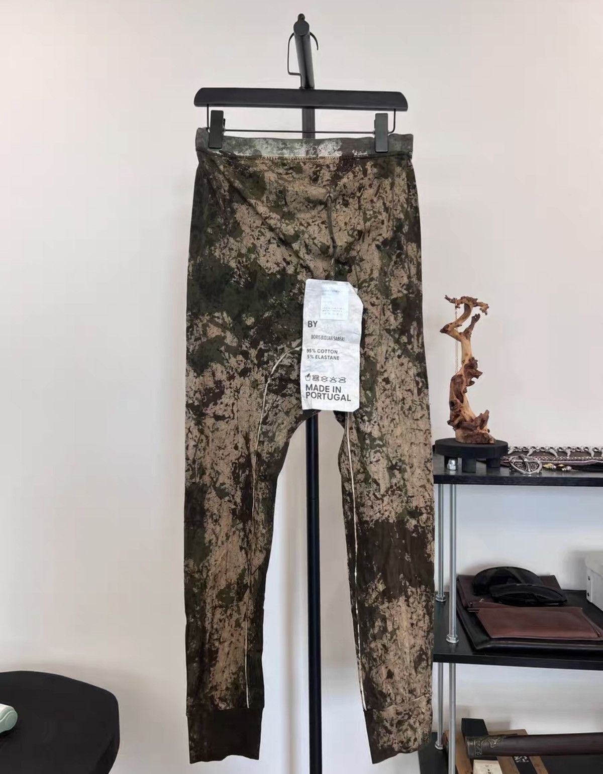 11 By Boris Bidjan Saberi 11ByBBS Splatter-Wash Camouflage Pants Size US 33 - 2 Thumbnail