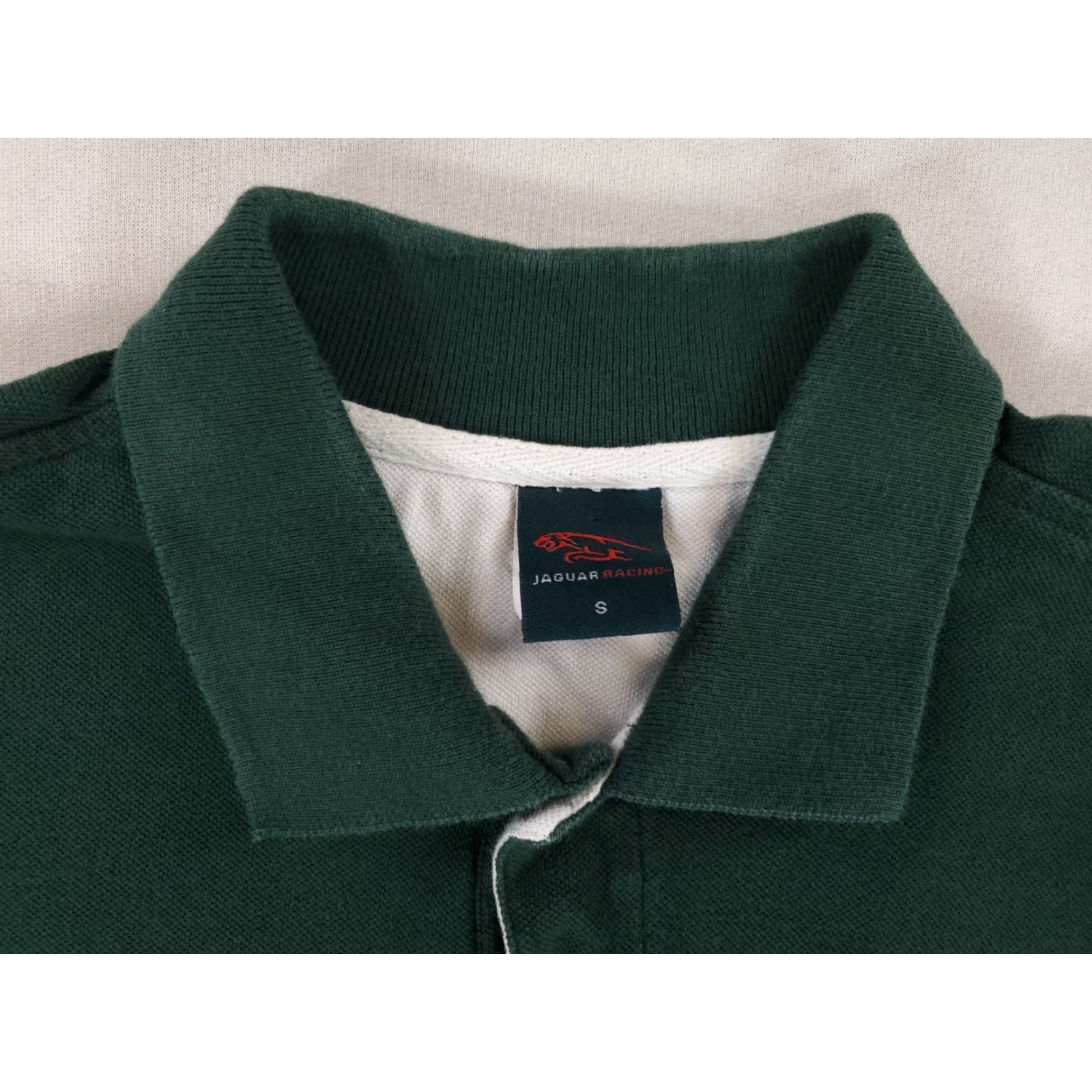 Vintage Jaguar Racing Green Polo Shirt Short Sleeve Embroidered Mens S Size US S / EU 44-46 / 1 - 3 Thumbnail