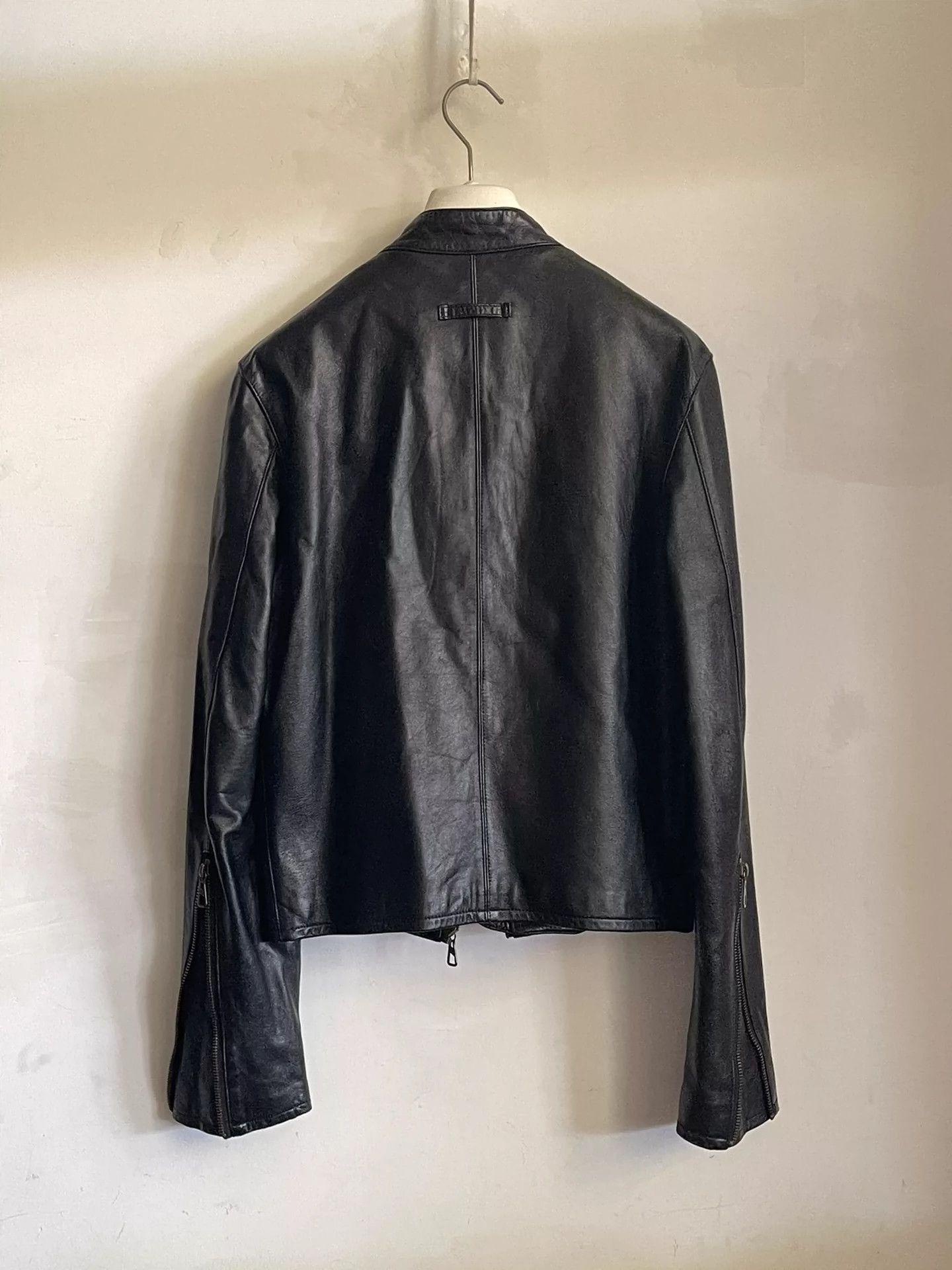 Jean Paul Gaultier Jean Paul Gaultier Cross zipper motorcycle leather jacket-2 Size US M / EU 48-50 / 2 - 2 Thumbnail