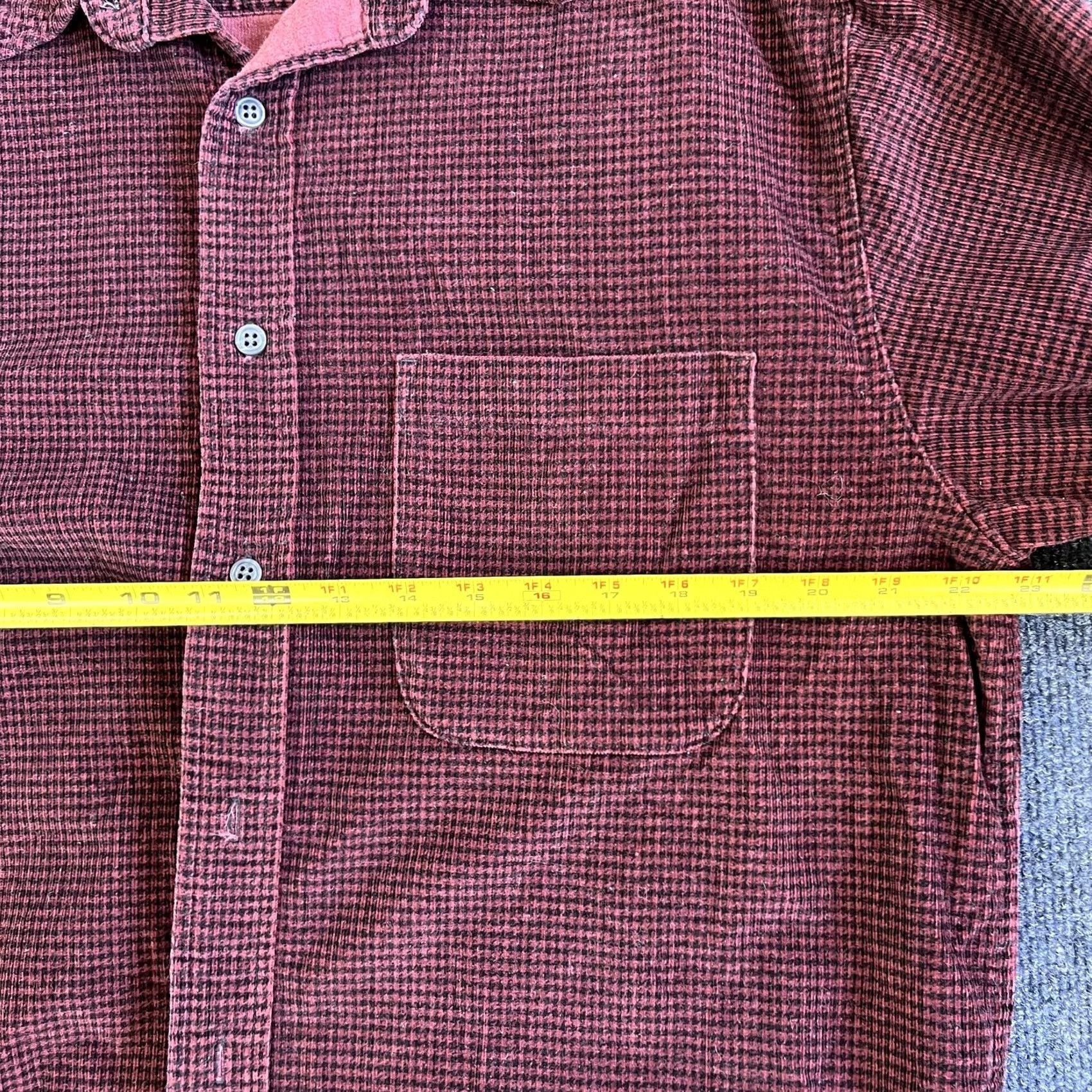 Eddie Bauer VINTAGE Eddie Bauer Shirt Mens M Red Check Long Sleeve Corduroy Button-Up Size US M / EU 48-50 / 2 - 6 Thumbnail