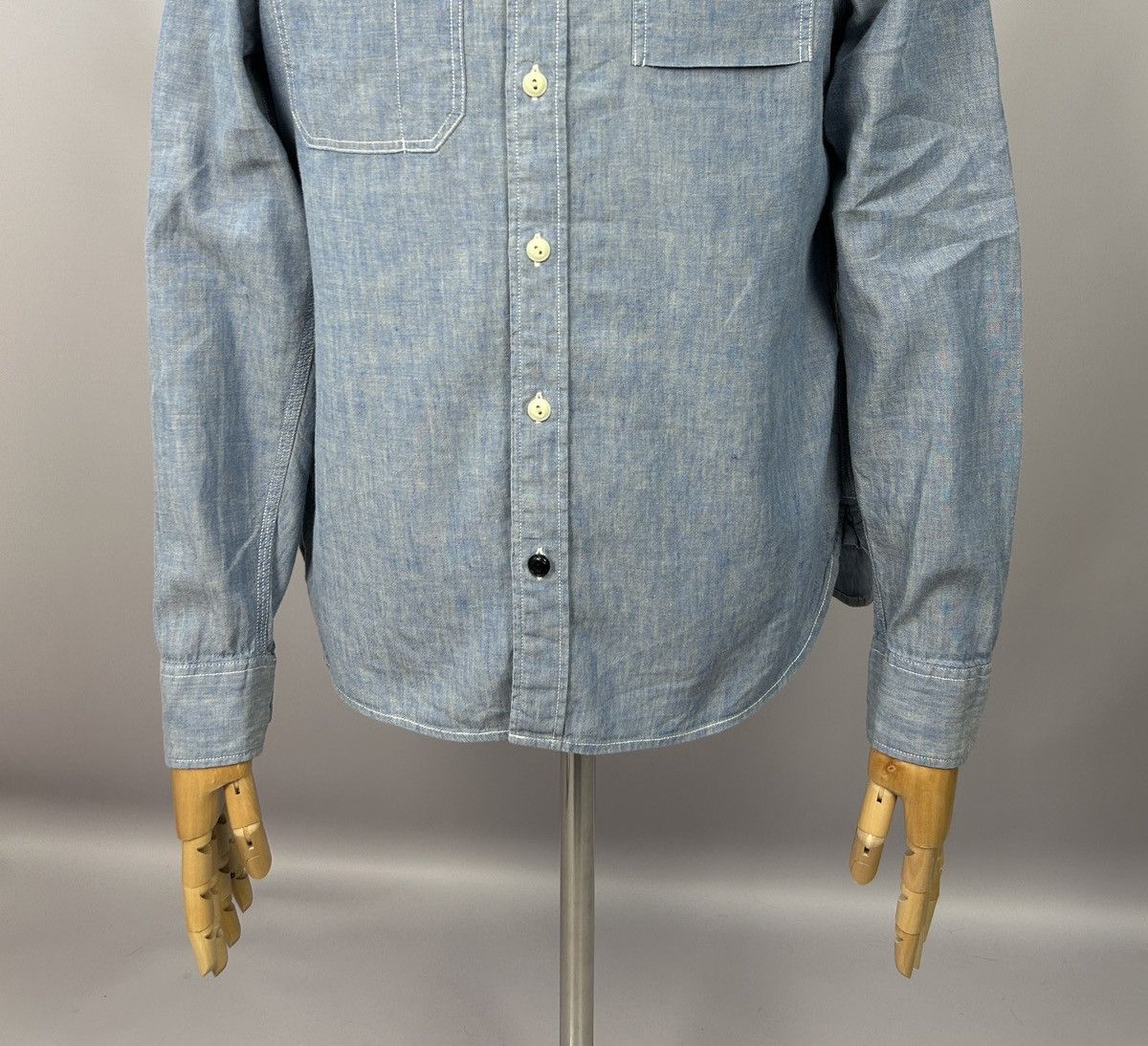 Allsaints Allsaints Kaufman Blue Linen Cotton Shirt Size M P2P 20'4" Size US M / EU 48-50 / 2 - 4 Thumbnail