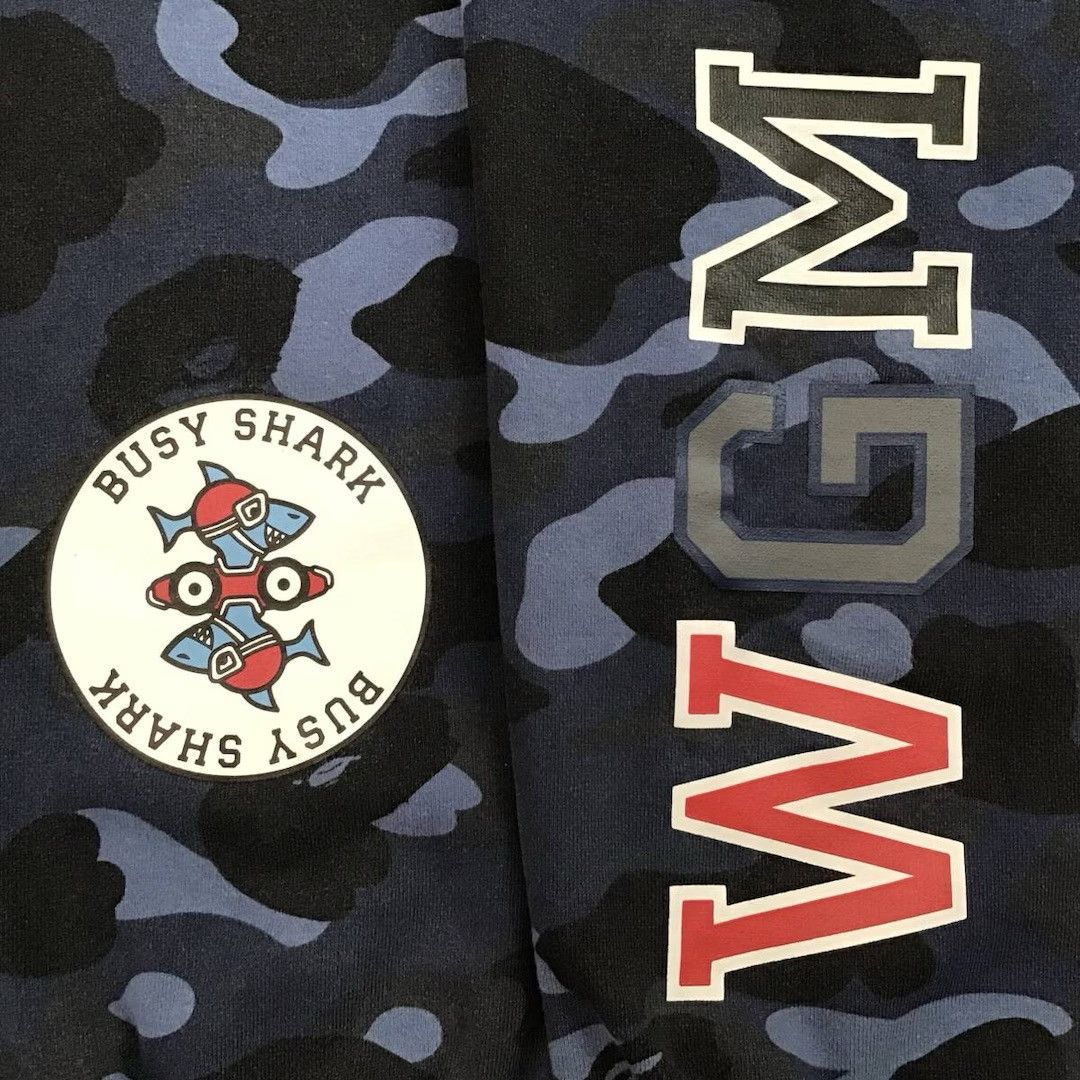 Bape BAPE Blue camo WGM shark sweat pants a bathing ape ★size L Size US 34 / EU 50 - 5 Thumbnail