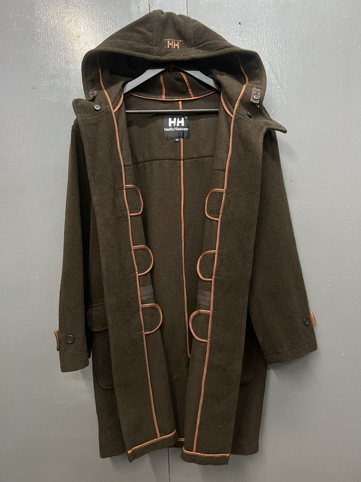 Helly Hansen HELLY HANSEN DUFFLE COAT WITH HOODIE SIZE L Size US L / EU 52-54 / 3 - 5 Thumbnail