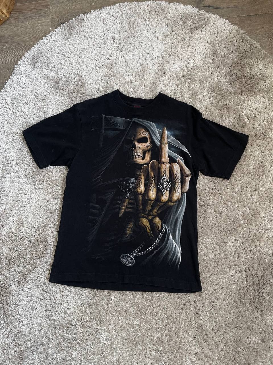 Streetwear × Vintage vintage spiral big skulls print tee Size US M / EU 48-50 / 2 - 2 Thumbnail