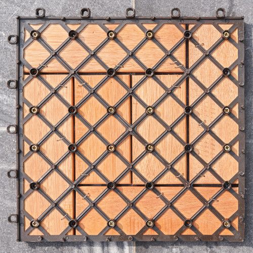 Designer × Homemade (Set of 10) Hanalei Eucalyptus Interlocking Wooden Decktile Size US L / EU 52-54 / 3 - 7 Thumbnail