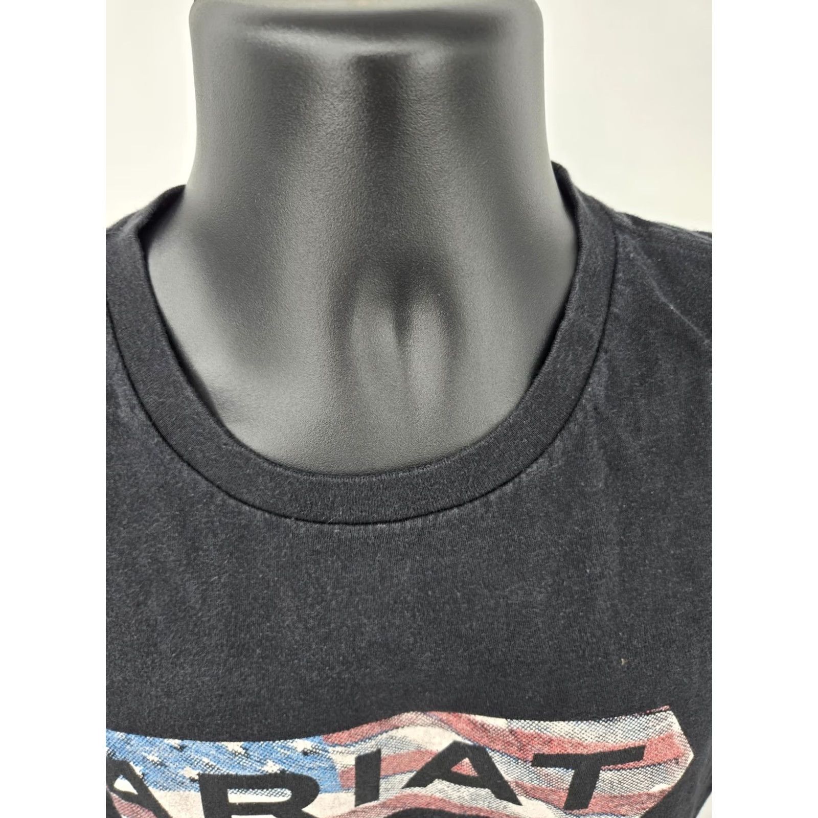 Ariat Ariat T-shirt Graphic Print US Flag Logo Short Sleeve Men L Black Crew Neck Shirt Size US L / EU 52-54 / 3 - 5 Thumbnail