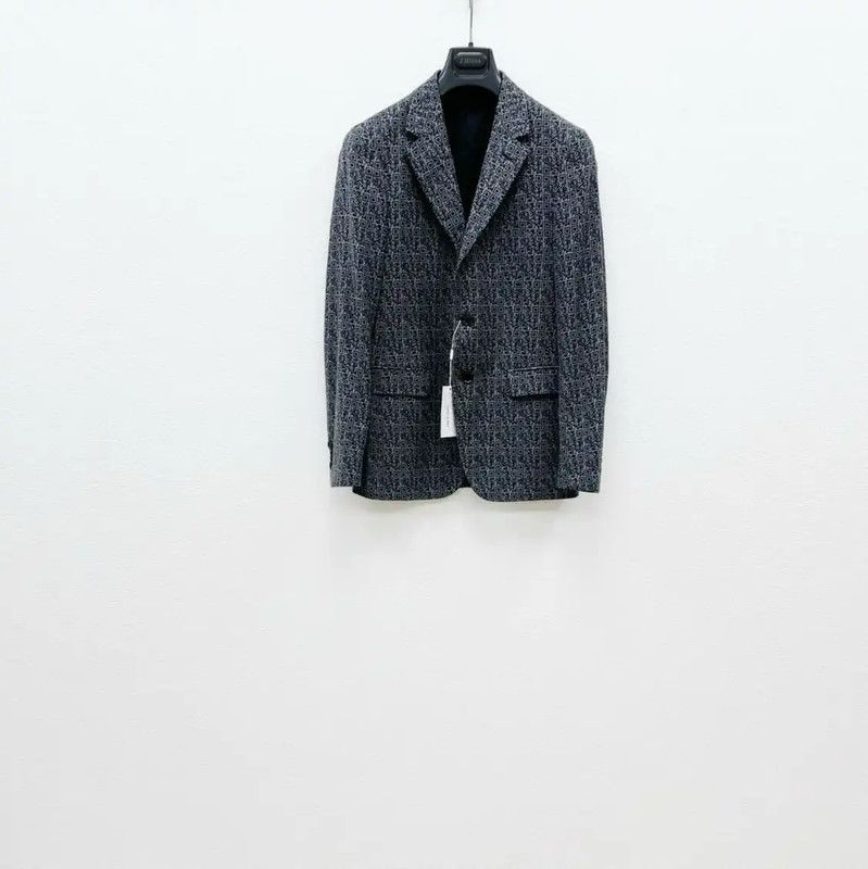 Moschino Moschino Gray Wool Long Sleeve Men's Jacket 0089 Size US XXL / EU 58 / 5 - 1 Thumbnail