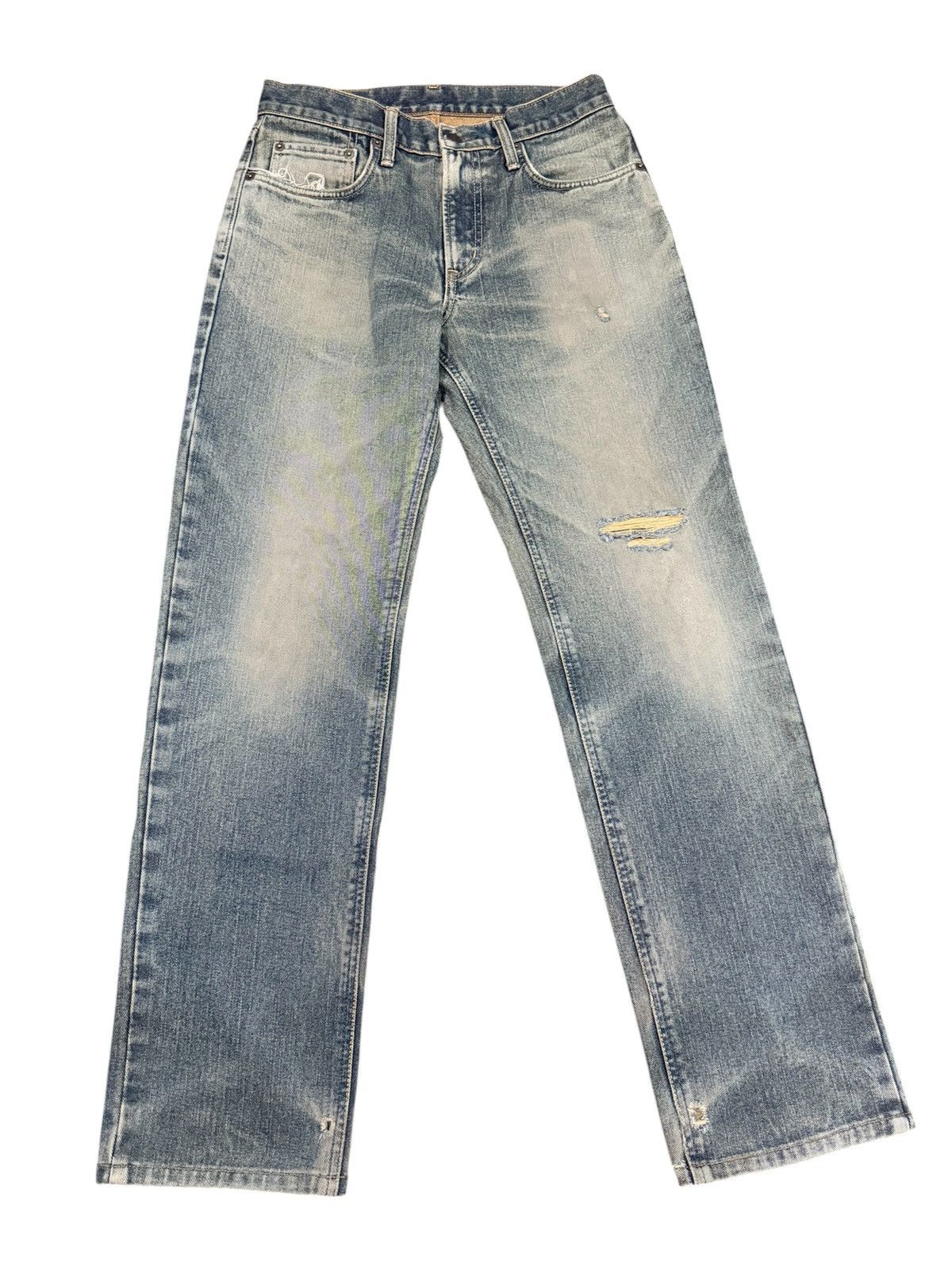 Edwin Vintage Edwin E403 Distressed Denim Made In Japan Size US 30 / EU 46 - 1 Thumbnail