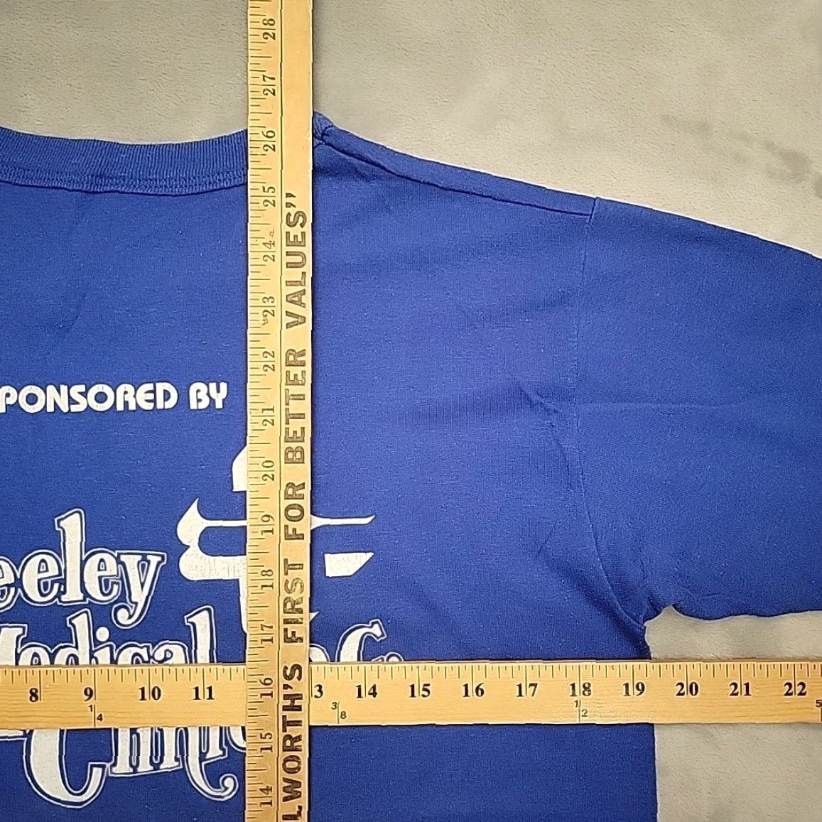 Vintage VINTAGE Cowboy Shirt Mens M Blue Single Stitch Russell Tee Size US M / EU 48-50 / 2 - 8 Thumbnail