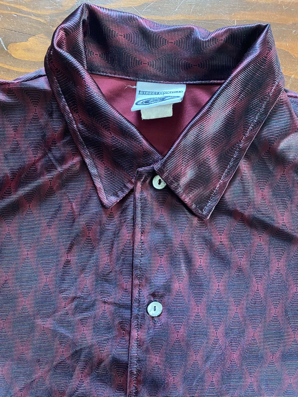 Vintage Vintage 90’s Street Culture Polyester Long Sleeve Button Up Size US L / EU 52-54 / 3 - 5 Thumbnail
