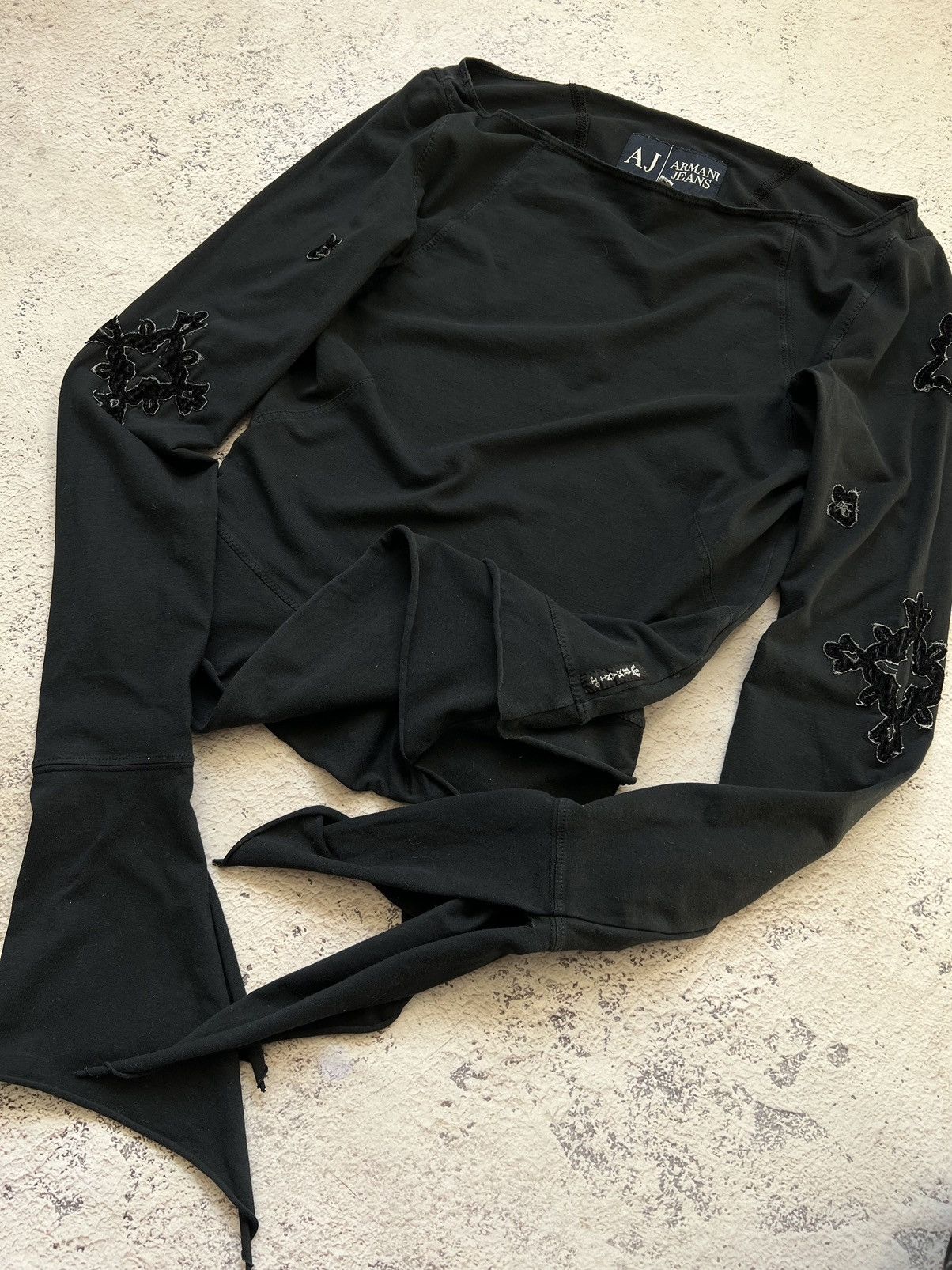 Armani Y2K AVANT GARDE ARMANI 90s RARE longsleeve BLOUSES Size M / US 6-8 / IT 42-44 - 3 Thumbnail