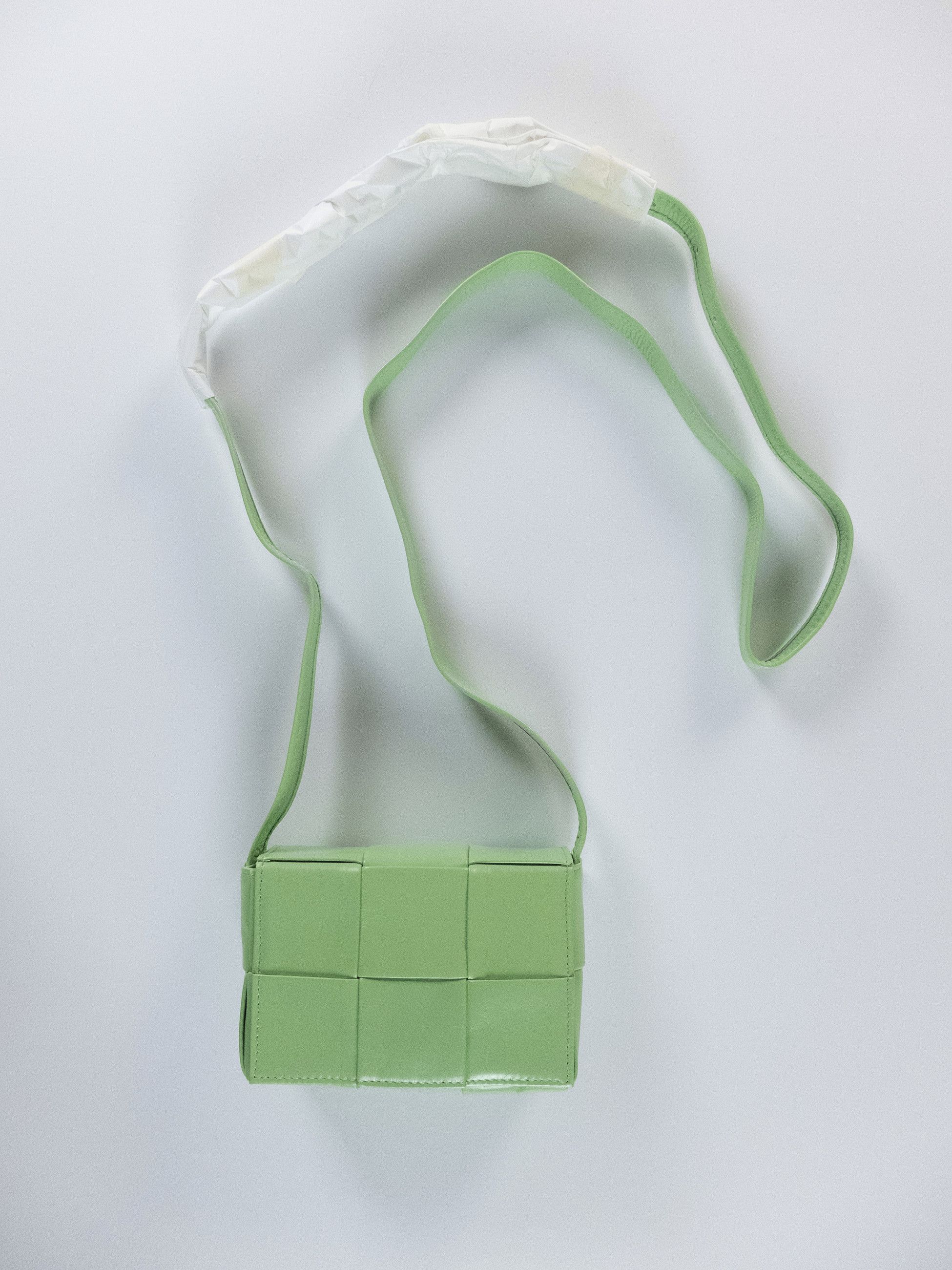 Bottega Veneta BOTTEGA VENETA Candy Cassette green paper leather mini bag Size ONE SIZE - 1 Thumbnail