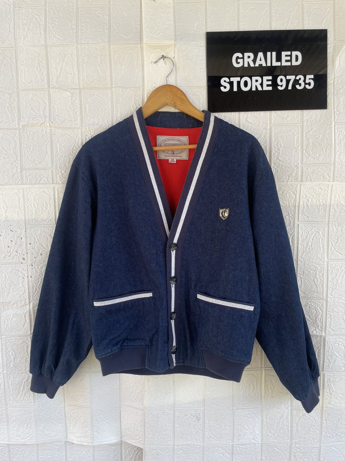 Vintage Japanese Brand Harvard Denim Jacket Size US M / EU 48-50 / 2 - 1 Thumbnail