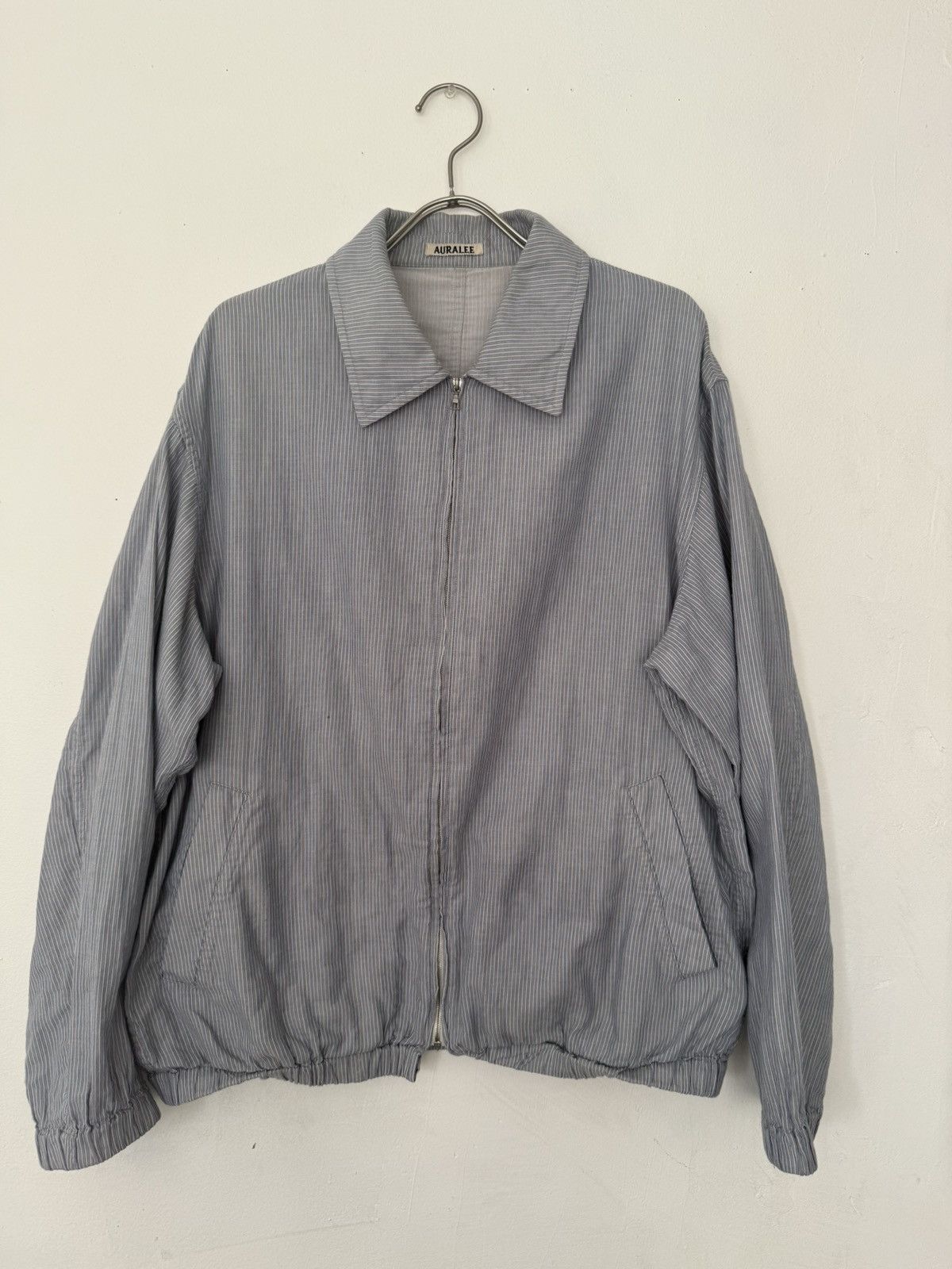 ジャケット・アウター AURALEE SURI ALPACA SHAGGY CHECK BLOUSON Auralee Auralee Suri Alpaca Shaggy Blouson - Lime Yellow
