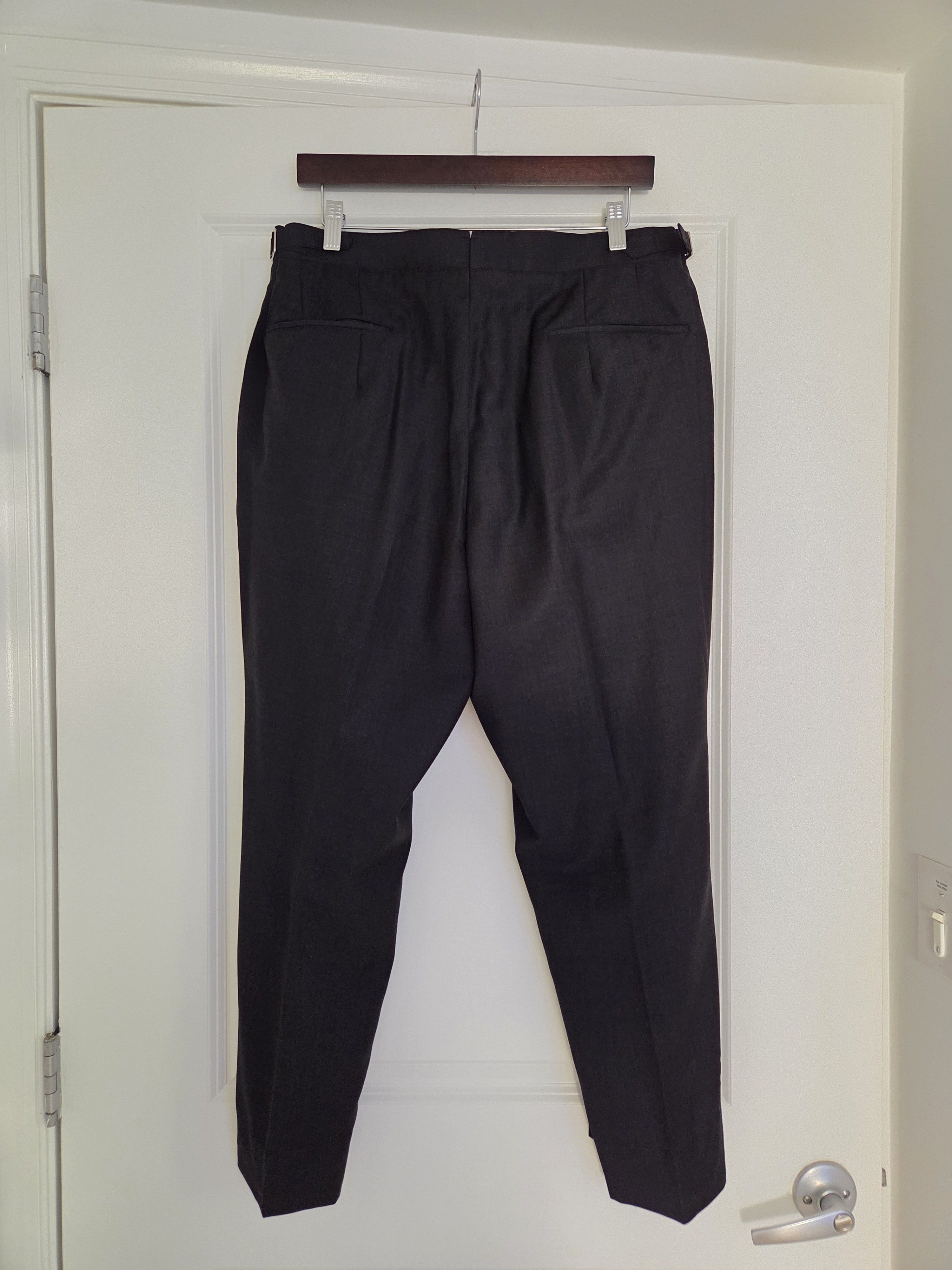 Other W. W. Chan charcoal wool twill dress pants Size 36R - 2 Thumbnail