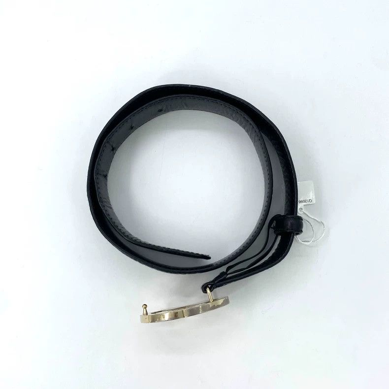 Gucci Gucci Black double G smooth buckle belt 2502-Nextarrow Size ONE SIZE - 3 Thumbnail