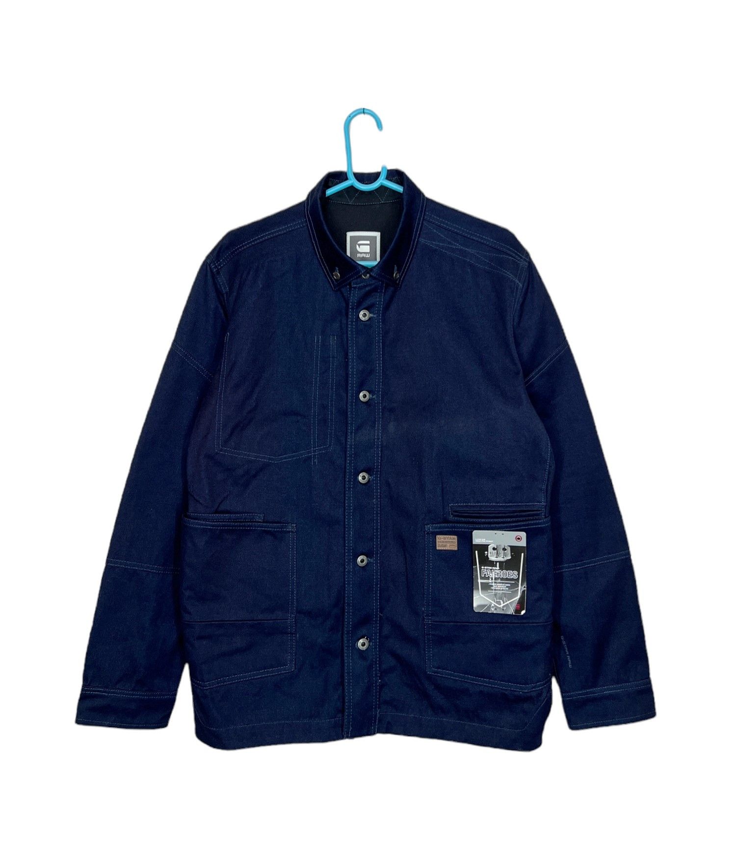 G-Star G-Star Raw Faeros PM Overshirt L/S Denim Jacket Size US L / EU 52-54 / 3 - 3 Thumbnail