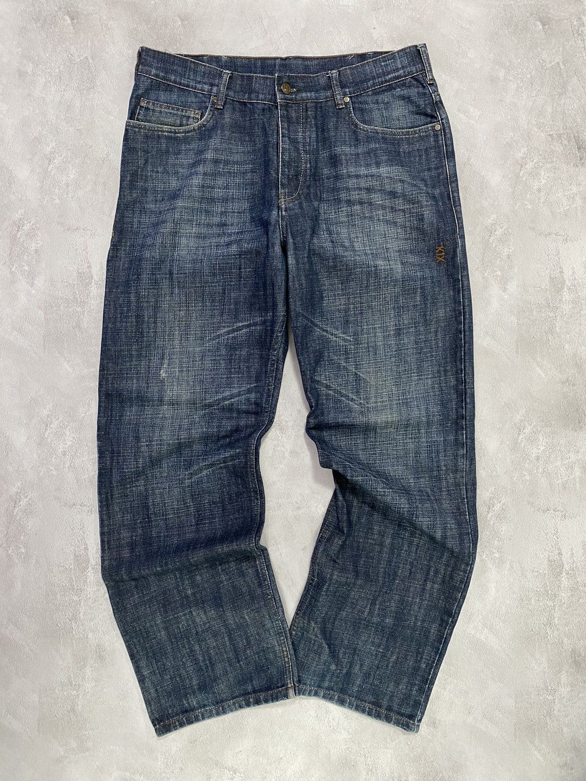 Japanese Brand × Vintage Vintage Jeans K1X Distressed flared denim japan style 36 Size US 36 / EU 52 - 1 Thumbnail
