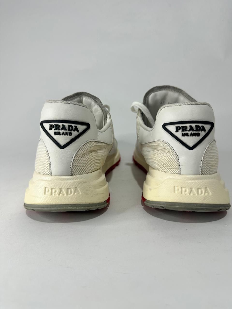 Prada Prada Prax Leather and Mesh Low Top Sneakers. Size US 7 / EU 40 - 7 Thumbnail