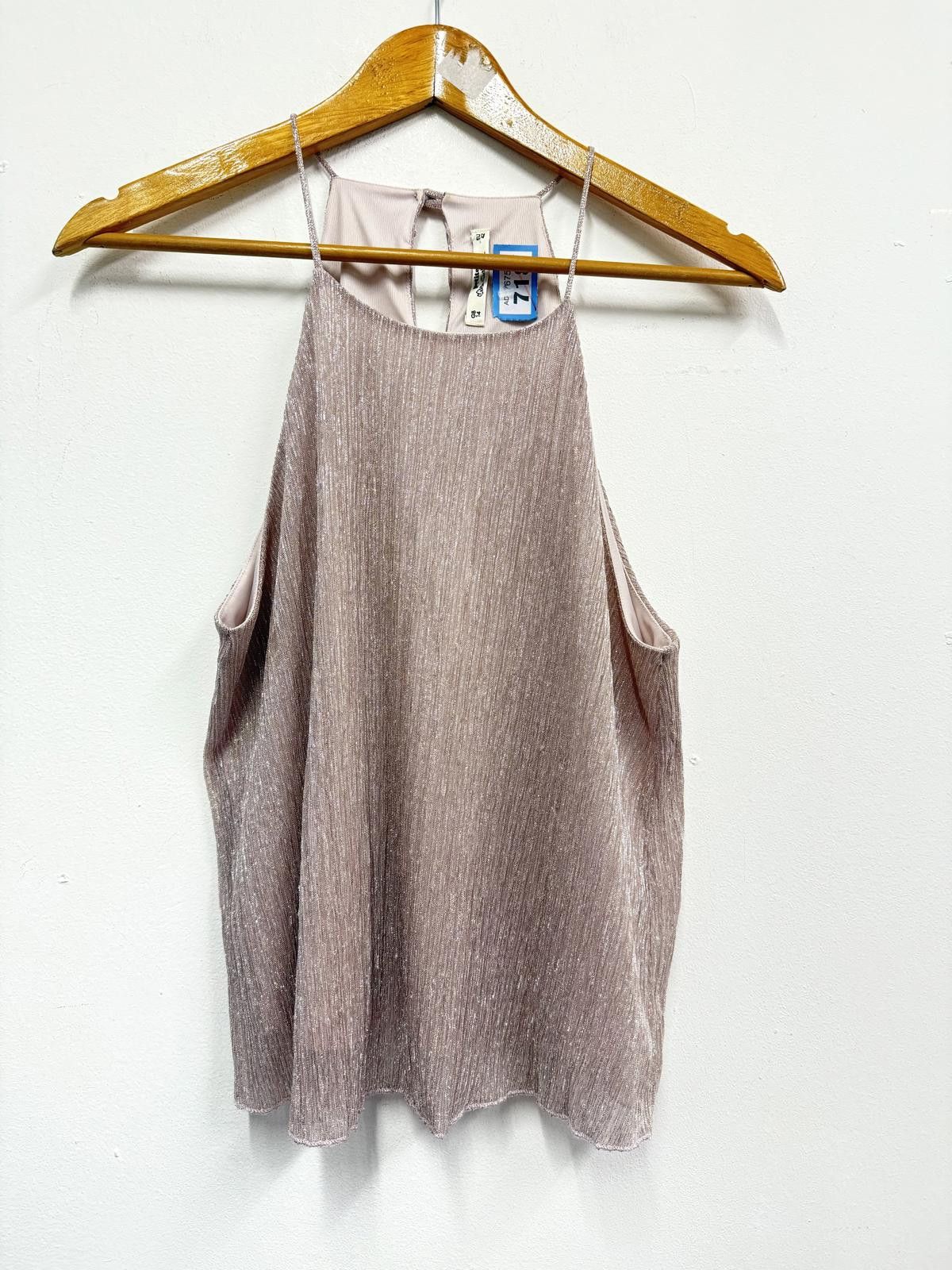 Other Petites Pink Shimmer Sleeveless Top Size EU 42 UK 14 Size L / US 10 / IT 46 - 4 Thumbnail