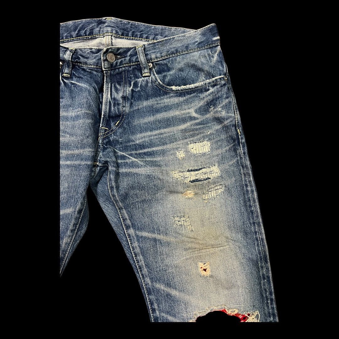 Hysteric Glamour × Japanese Brand HYSTERIC GLAMOUR SELVEDGE JAPANESE BRAND DISTRESSED DENIM Size US 34 / EU 50 - 5 Thumbnail