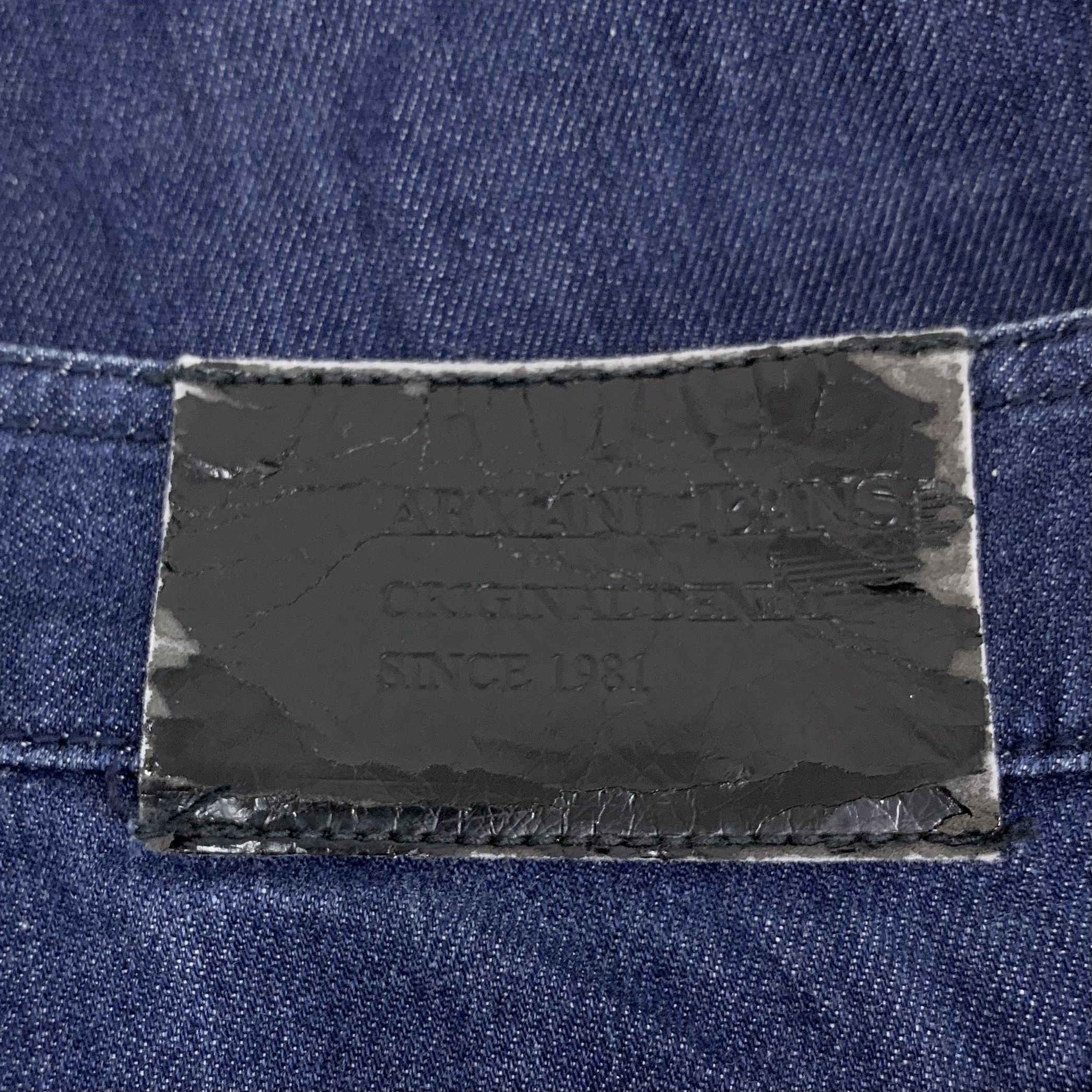 Armani Armani Jeans Denim Pants – Deep Blue Washed Cotton (Size 26) Size 26" / US 2 / IT 38 - 4 Thumbnail