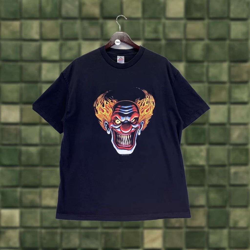 Vintage Alstyle Apparel & Activewear T-Shirt Mens XL Black Clown Graphic 2007 XL-7962 Size US XL / EU 56 / 4 - 1 Thumbnail
